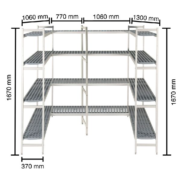 Regalsysteme für Kühlzellen, 1060- 1060- 770- 1300mm