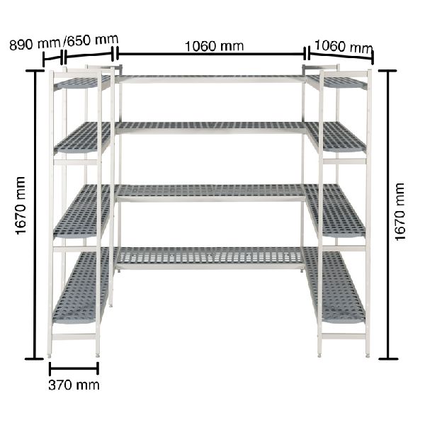 Regalsysteme für Kühlzellen, 1060- 890- 650- 1060mm