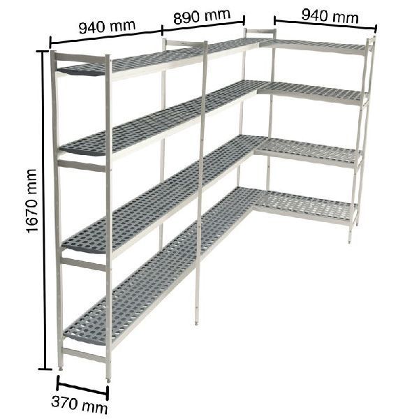 Regalsystem für Kühlzellen, 940 - 890 - 940x370x1670mm