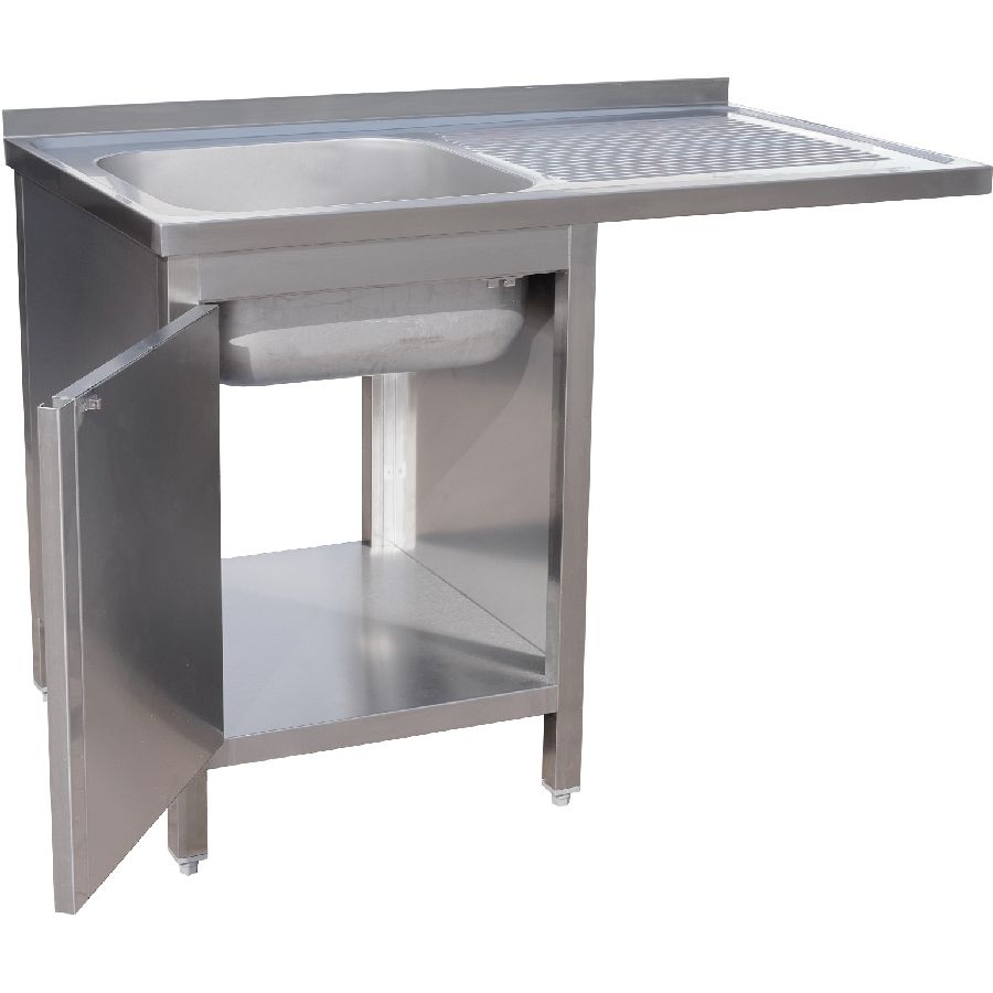 Spülzentrum 1200x600x850 mm 1 Becken links 600 mm Tiefe