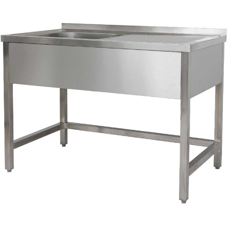Spültisch 1200x700x850 mm 1 Becken links, Ohne GB 700 mm Tiefe