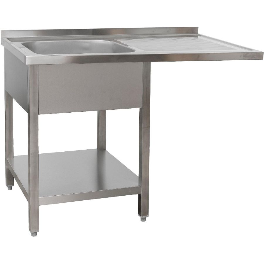 Spülzentrum 1200x600x850 mm 1 Becken links, mit GB 600 mm Tiefe