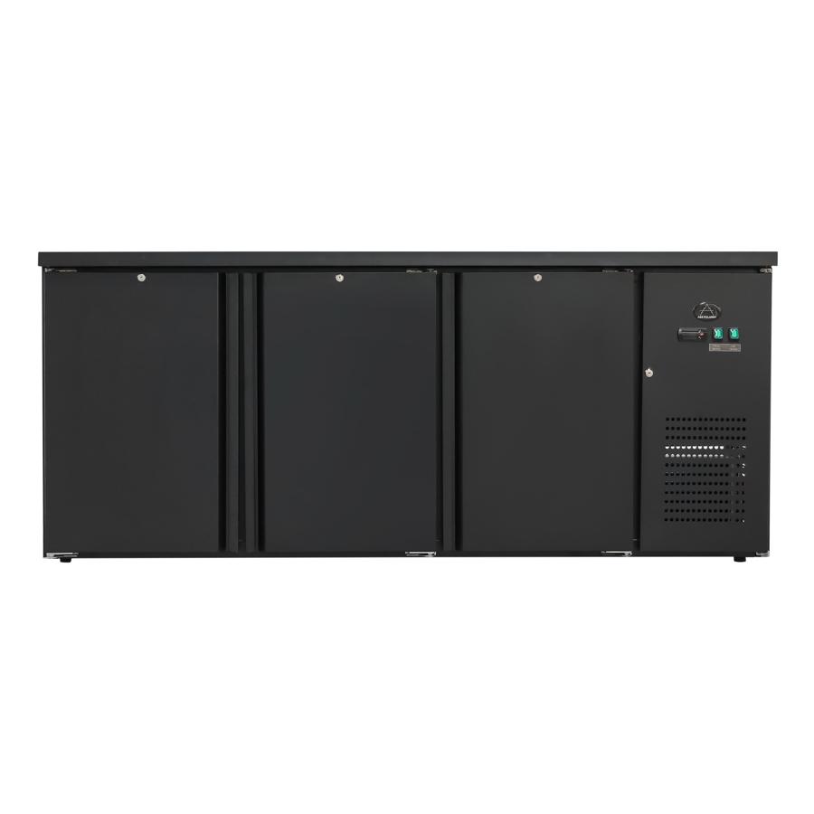 Artikelbild Flaschenkühltisch 425 Liter - Schwarz - 3 Türen - 2005x520x840mm