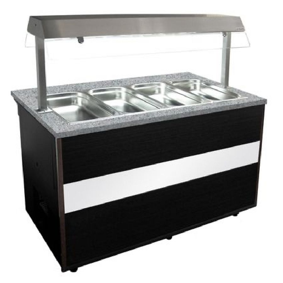 Salatvitrine Gastroline Open mit 240 Liter Volumen, 1000x900x850 mm