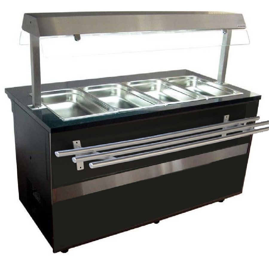 Kühltheke Gastroline Open mit Tablett Rutsche, 386 Liter Volumen, 1000x800x850 mm