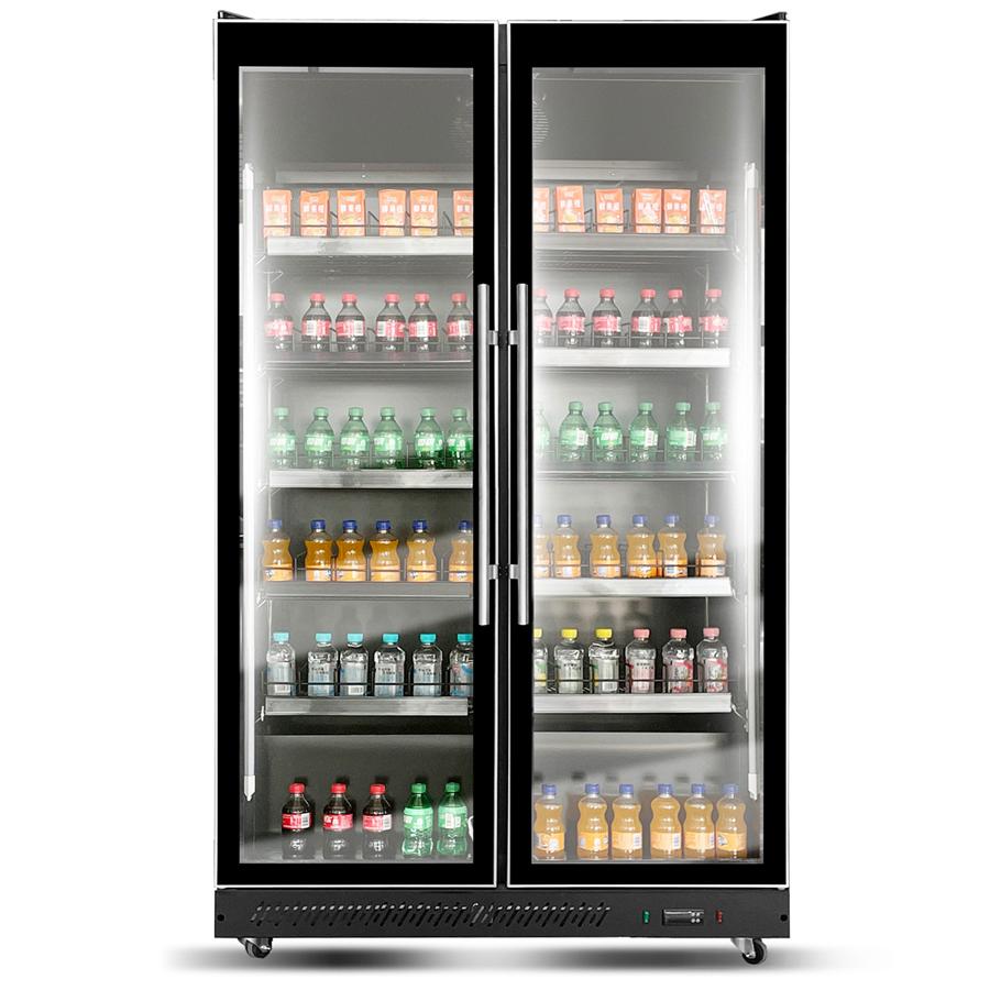 Artikelbild Getränkekühlschrank 900 Liter - schwarz - 1120x635x1980mm