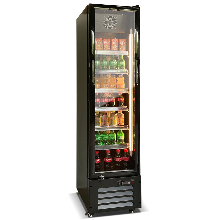 Artikelbild Getränkekühlschrank 220 Liter - schwarz - 420x485x1890mm