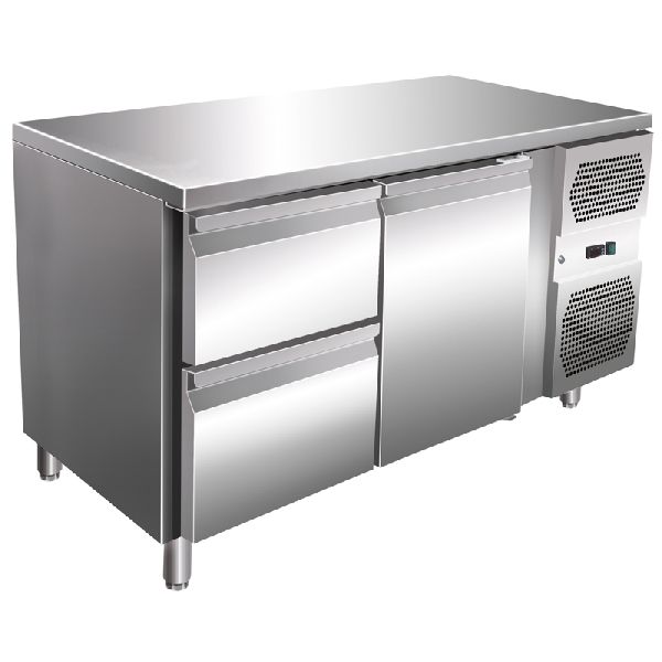 VIP Kühltisch mit 1x 2 Schubladen und 1 Tür -2 bis +8°C 1360x700x860 mm