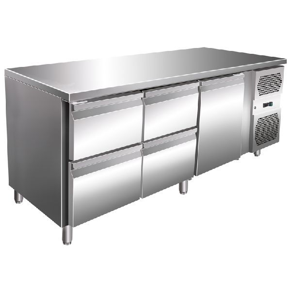 VIP Kühltisch mit 2x 2 Schubladen und 1 Tür -2 bis +8°C 1795x700x860 mm