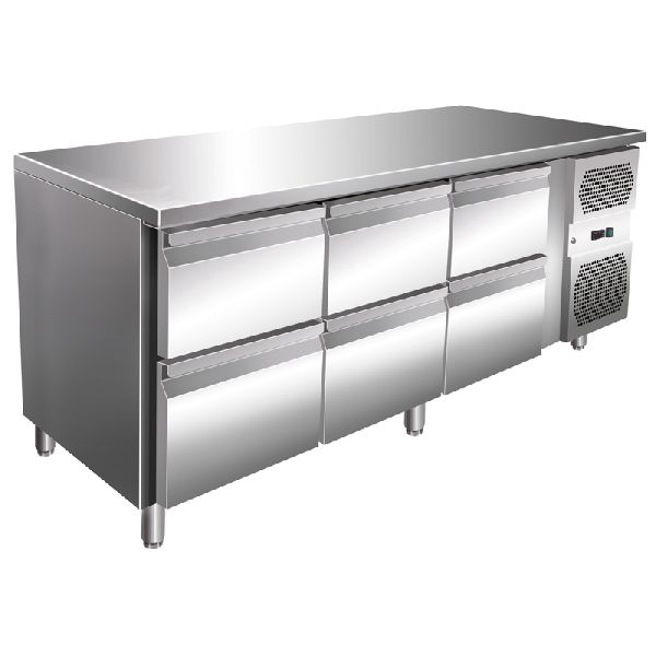 VIP Kühltisch mit 3x 2 Schubladen -2 bis +8°C 1795x700x860 mm