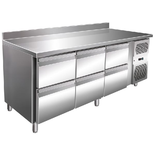 VIP Kühltisch mit 3x 2 Schubladen und AK -2 bis +8°C 1795x700x960 mm