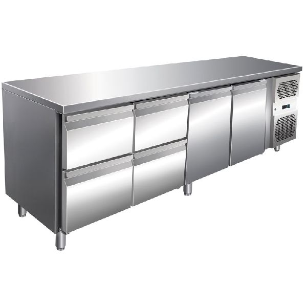 VIP Kühltisch mit 2x 2 Schubladen und 2 Türen -2 bis +8°C 2230x700x860 mm