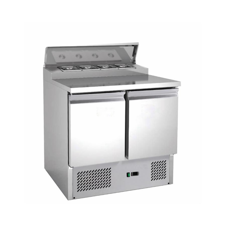 Artikelbild Saladette mit eingebauter Kühlung GN 1/3 - 2 Türen -  213 Liter - 900x700x1002mm