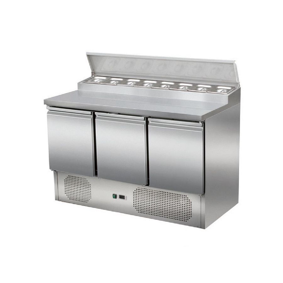 SALADETTE ZUBEREITUNGSTISCH +2°/+8° 1365x700x950 8xGN1/6