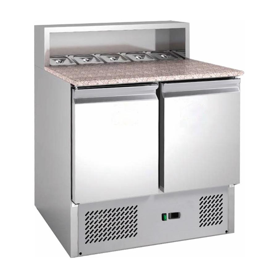 Artikelbild Saladette mit eingebauter Kühlung - 2 Türen -  213 Liter - 900x700x1087mm