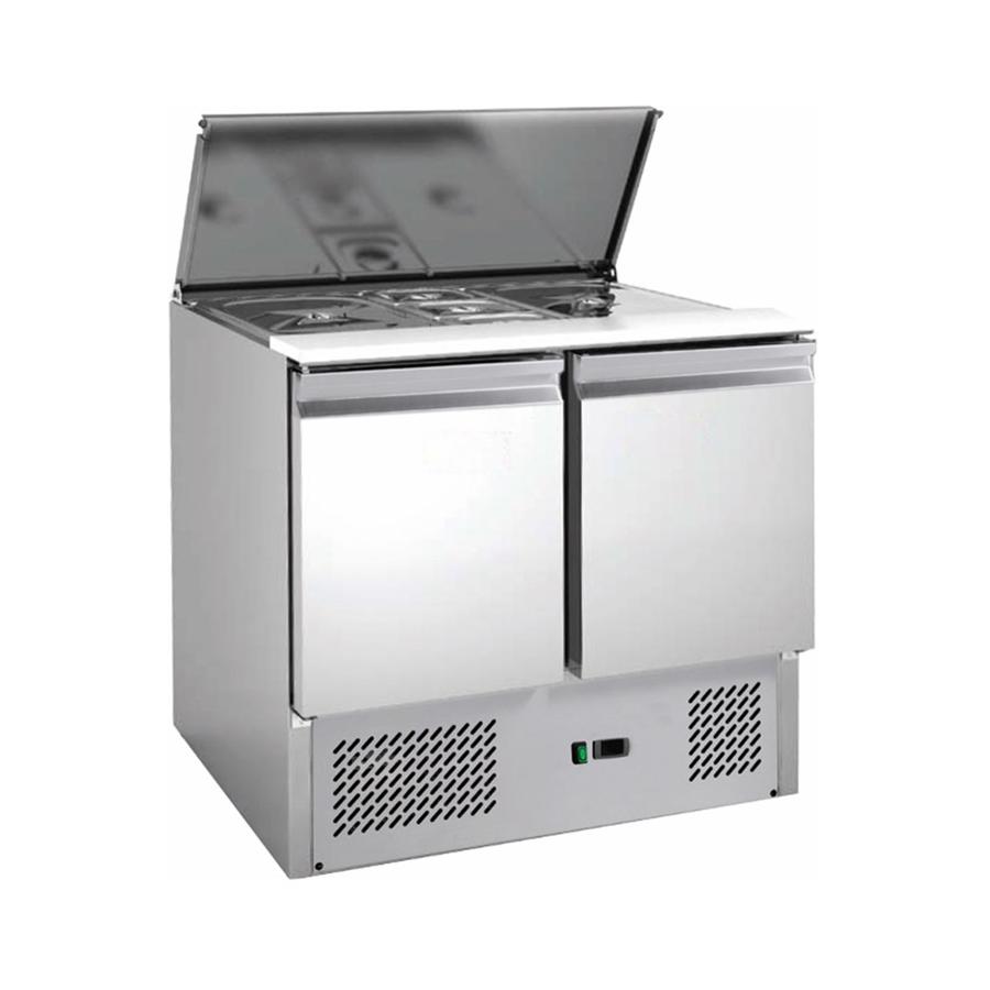 Artikelbild Saladette mit eingebauter Kühlung - 2 Türen -  213 Liter - 900x700x875mm