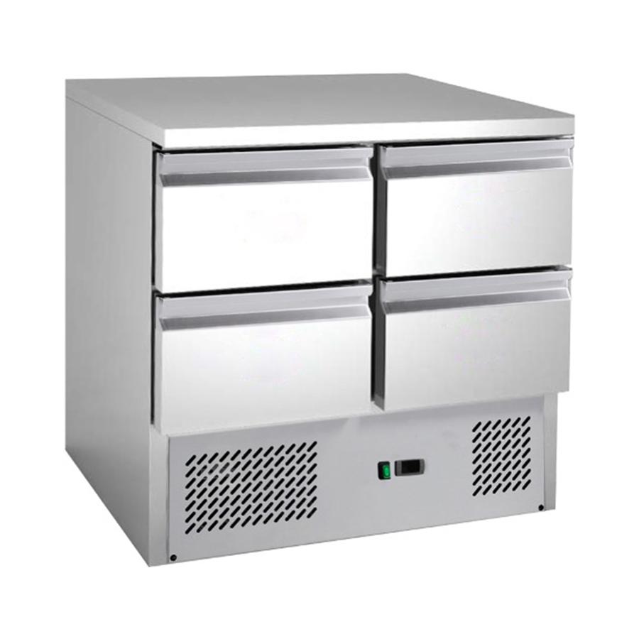 Artikelbild Saladette mit eingebauter Kühlung - 4 Schubladen -  109 Liter - 900x700x850mm