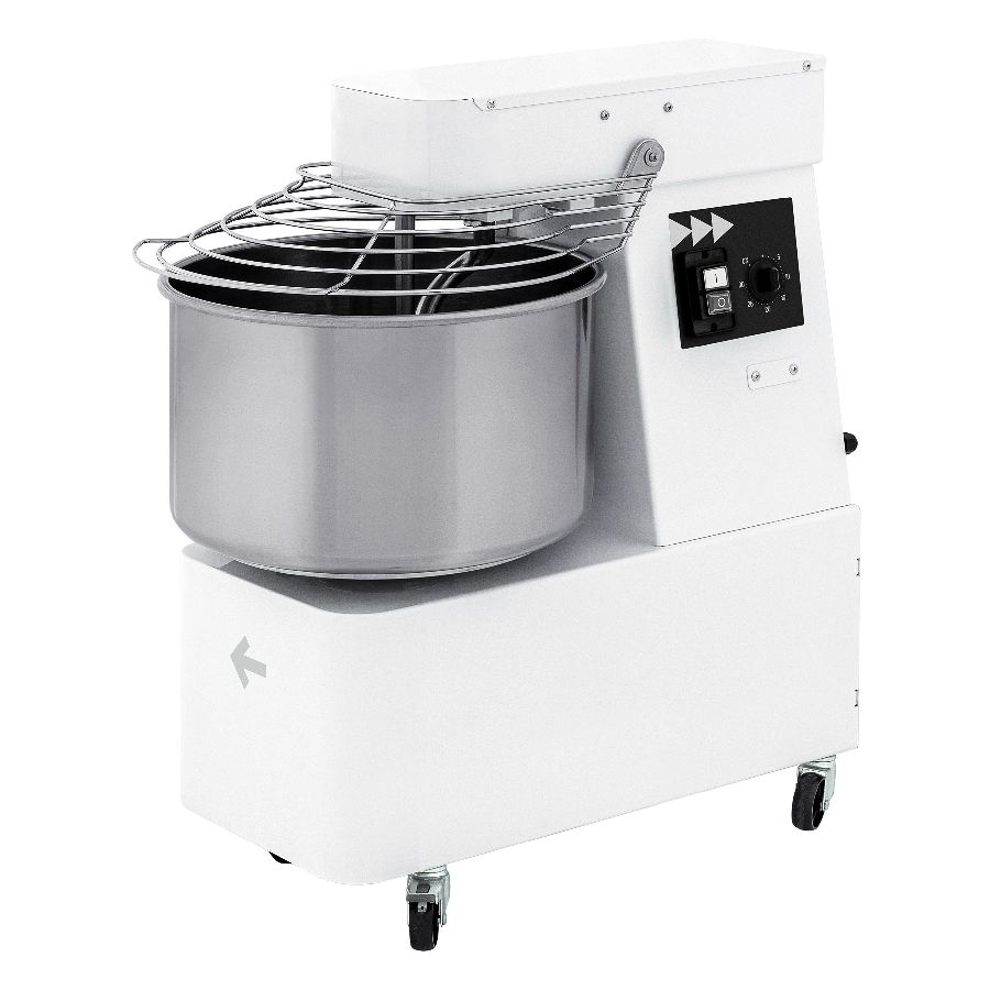 Spiralteigknetmaschine für 25 kg, 400 Volt, Volumen: 32 Liter, 435x750x860 mm