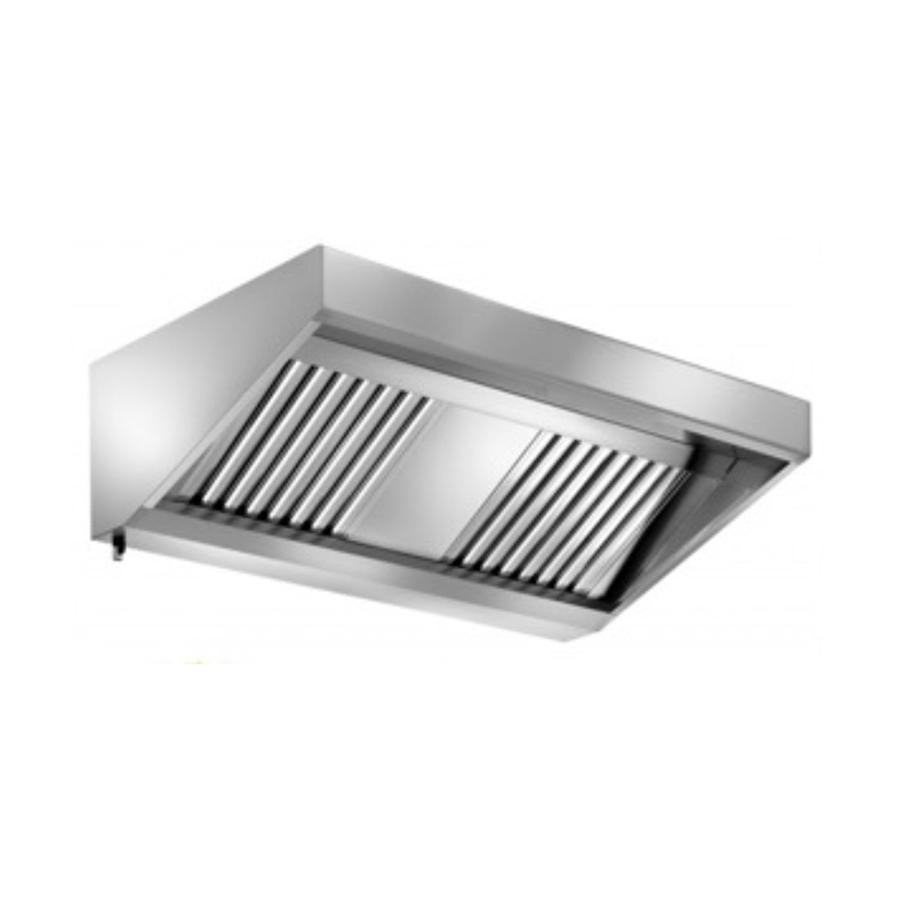 Artikelbild Wandhaube ohne Motor - Edelstahl - Filter Typ A - Filter: 2 - 1000x700x450mm