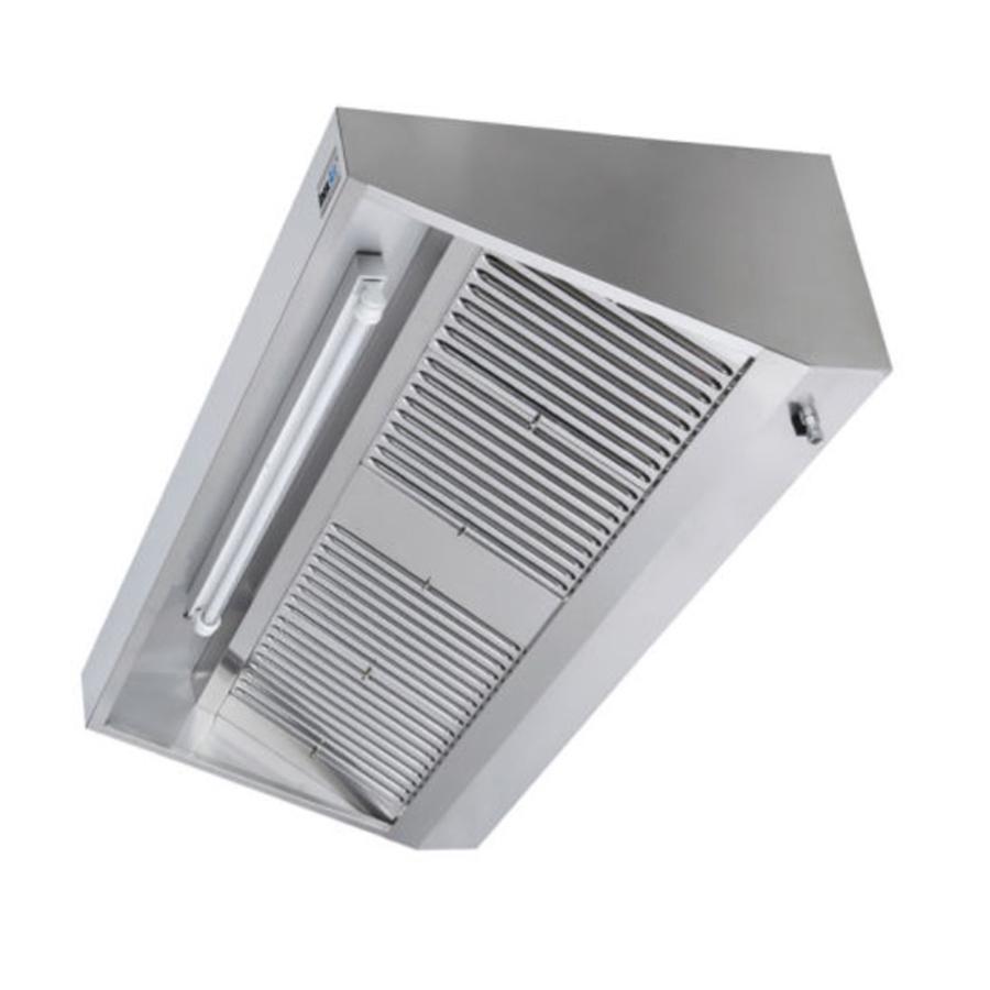 Artikelbild Wandhaube ohne Motor - Edelstahl - Filter 1 - 600x1100x450mm