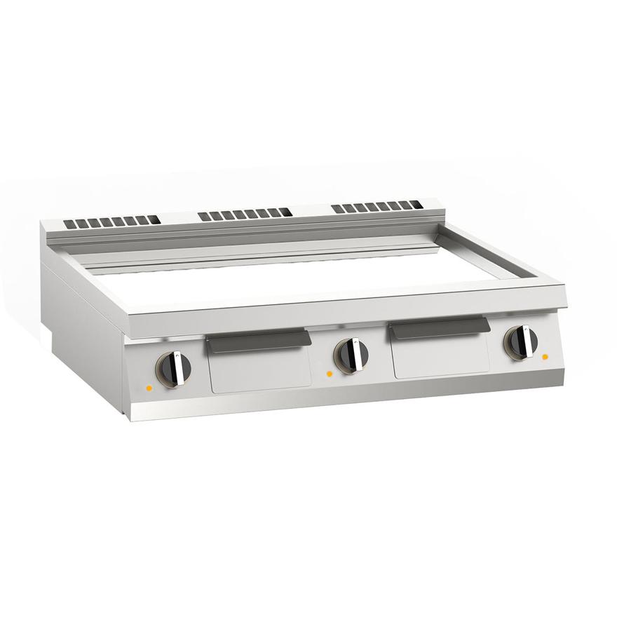 Artikelbild Elektro-Grillplatte glatt verchromt 21 kW 3 Heizzonen, Auftischgerät