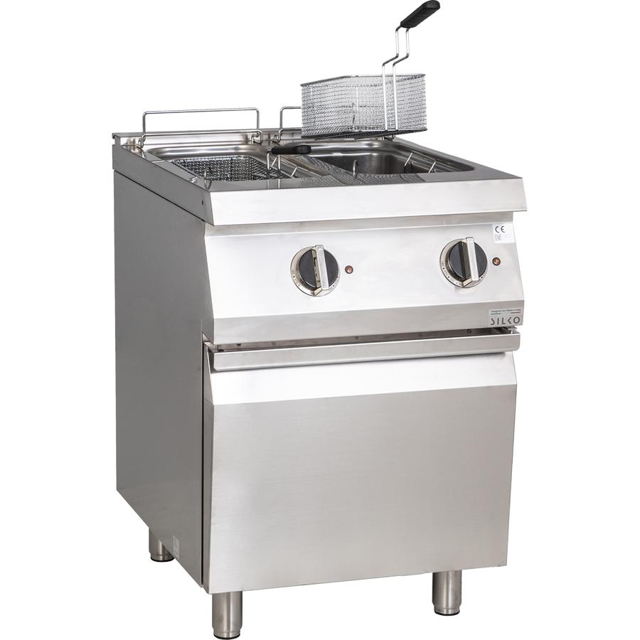 Elektro-Fritteuse 2 Becken je 10 Liter Standgerät 18kW