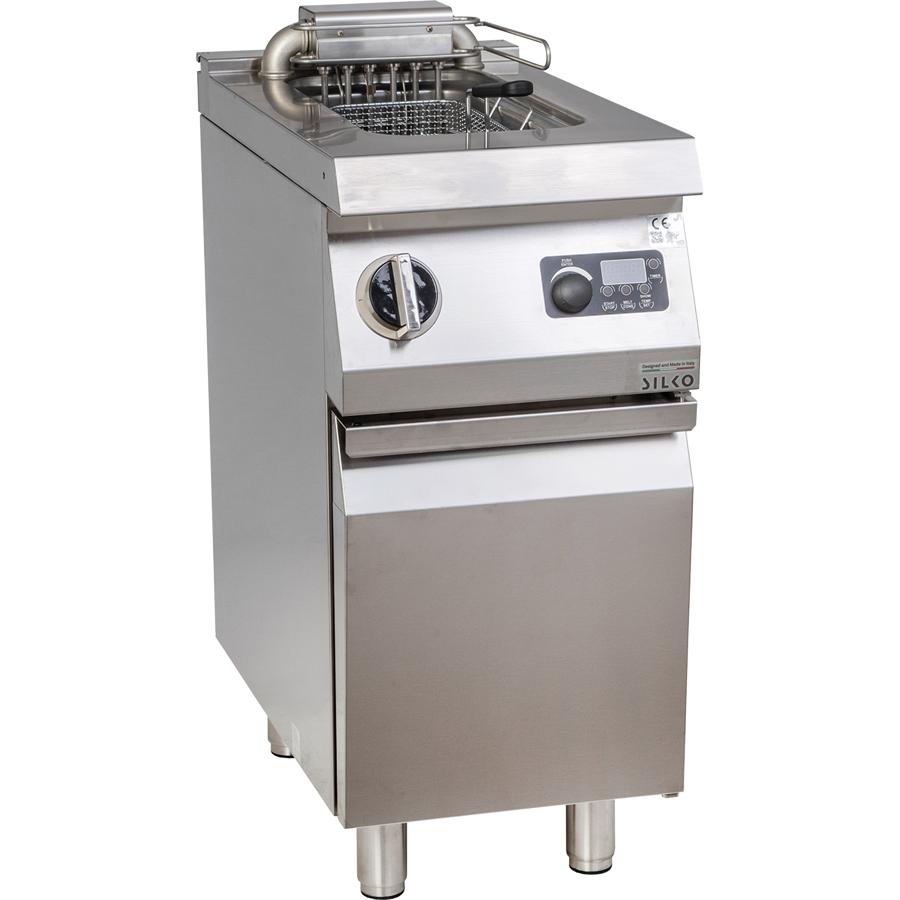 Artikelbild Elektro-Fritteuse 1 Becken 10 L Standgerät 9kW Klappheizung