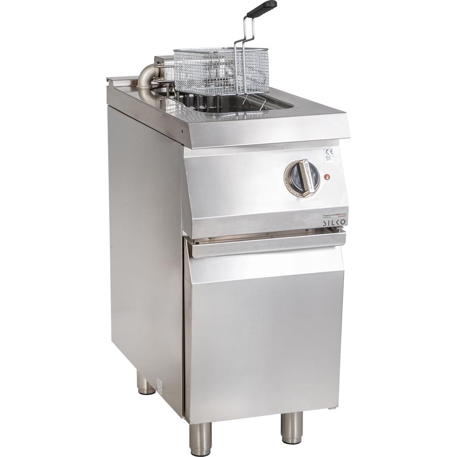 Artikelbild Elektro-Fritteuse 1 Becken 10 L Standgerät 9kW Klappheizung 