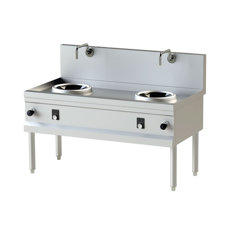 Wokherd 2 Brenner Wand-Modell 5kW
