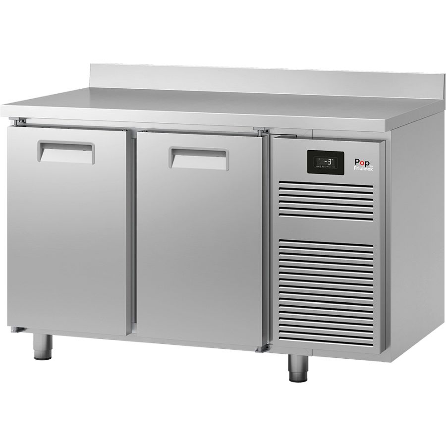 Kühltisch KT 2420 M Serie POP mit Arbeitsplatte und Aufkantung