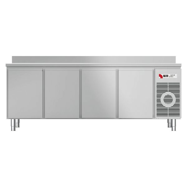 Kühltisch mit Arbeitsplatte aufgekantet KTF 4220 O Zentralkühlung