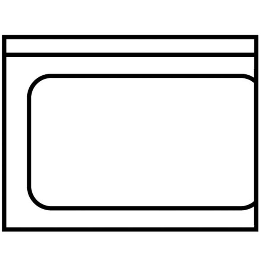 Artikelbild Ablauftisch 700mm Anbau links ohne Grundboden mit Aufkantung