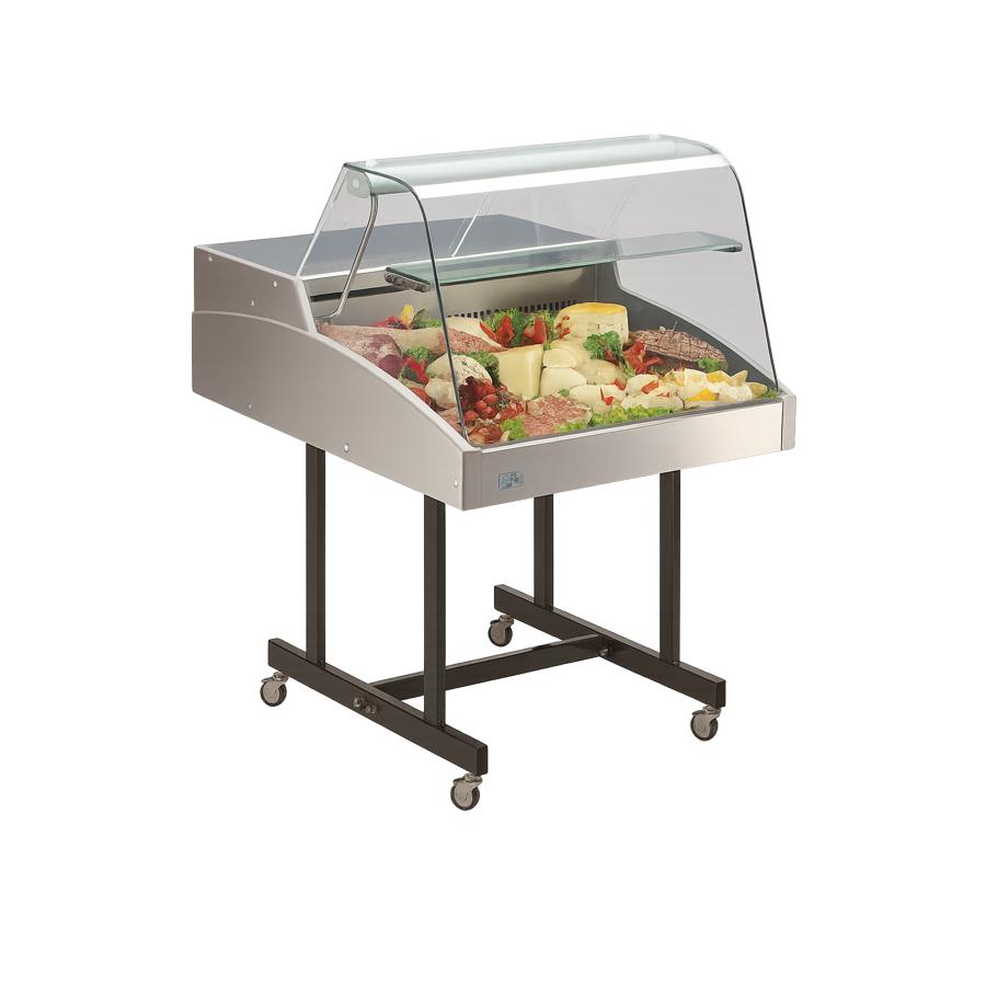 Artikelbild Mehrzweckvitrine Super 1000 C mit gebogenem Glasaufbau