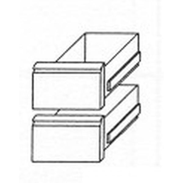 Schubladensatz 1-2 +1-2 Kühltischschubladensatz