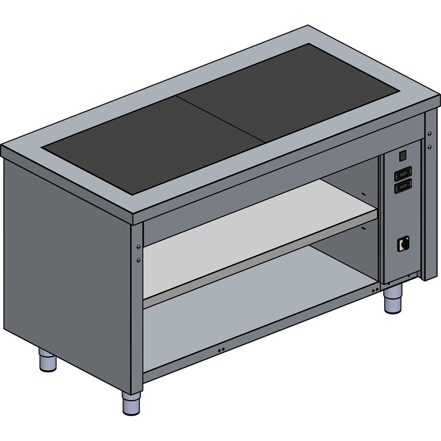 Artikelbild Glaskeramik-Warmhalteplatte Modul 2 GN 1-1 