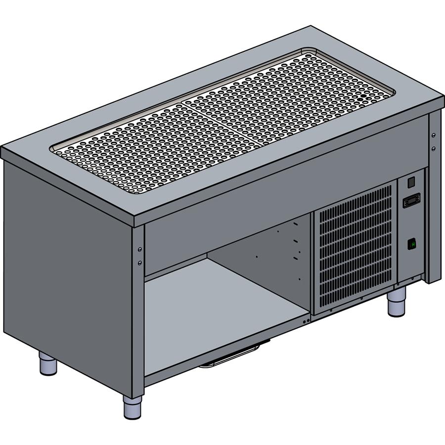 Artikelbild Kontaktkühlplatte mit stiller Kühlung Modul 2 GN 1/1 