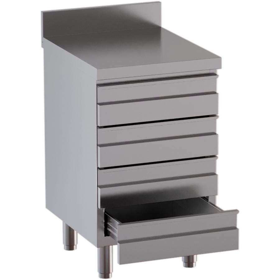 Artikelbild Schubladenschrank 4 Schubladen BxT 50x60cm Aufkantung