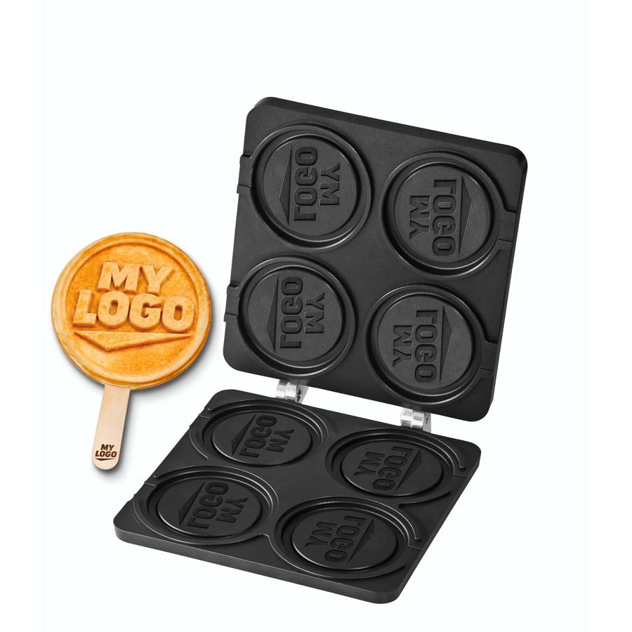 Artikelbild MyLogo Waffel 2go - Wechselplatten für Thermocook® - Individuelle Waffelbackplatte mit Ihrem Logo
