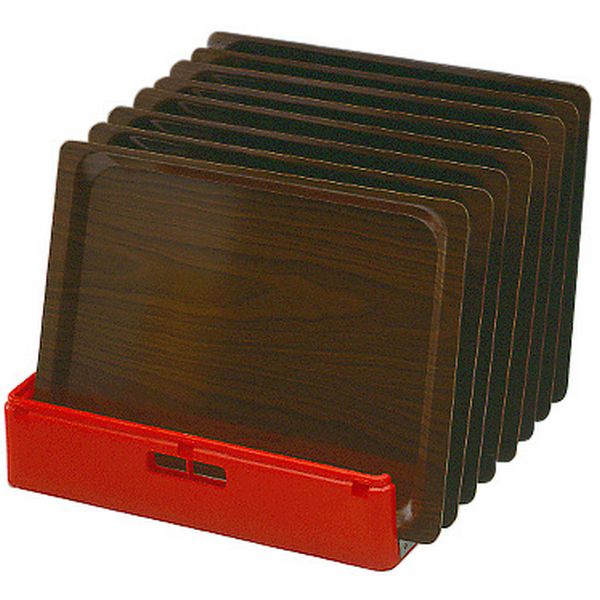 Tablettkorb Kunststoff, rot, 500x500x105
