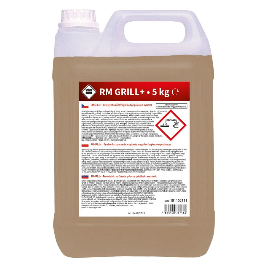 Reinigungsmittel für Grills und Grillplatten 5 kg, RM Grill+ 5 kg