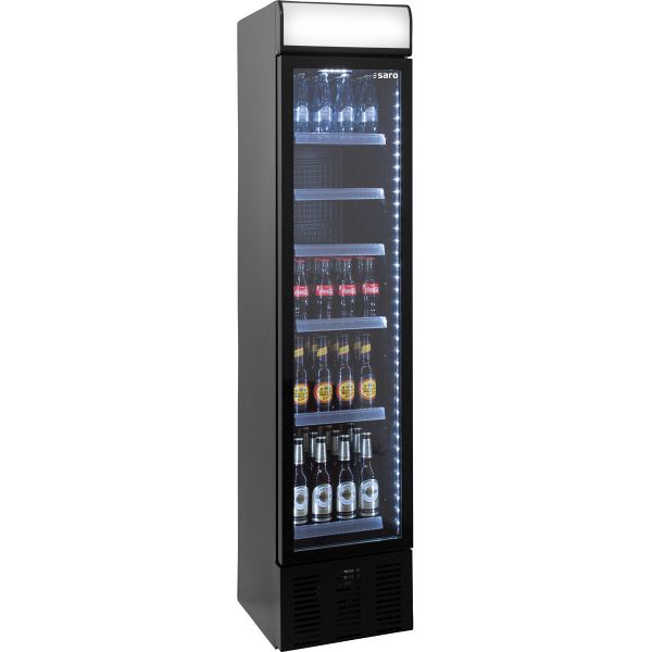 SARO Getränkekühlschrank mit Werbetafel - schmal, , Modell DK 134 PRO