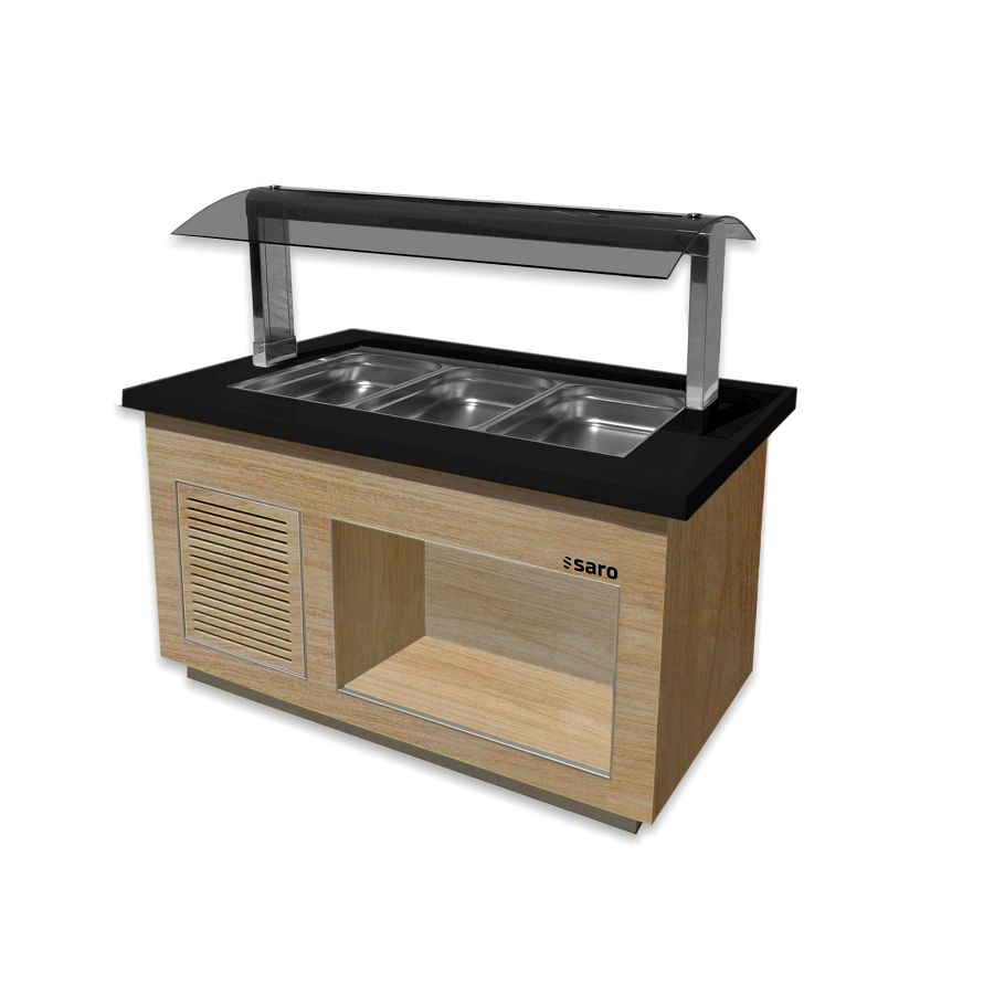 Salatbar für 3x 1/1 GN, Modell PREMIUM LINE SB-K130 OAK