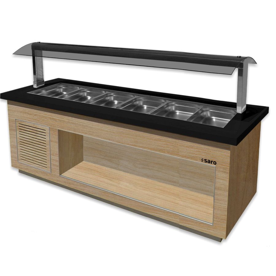 Salatbar für 6x 1/1 GN, Modell PREMIUM LINE SB-K230 OAK