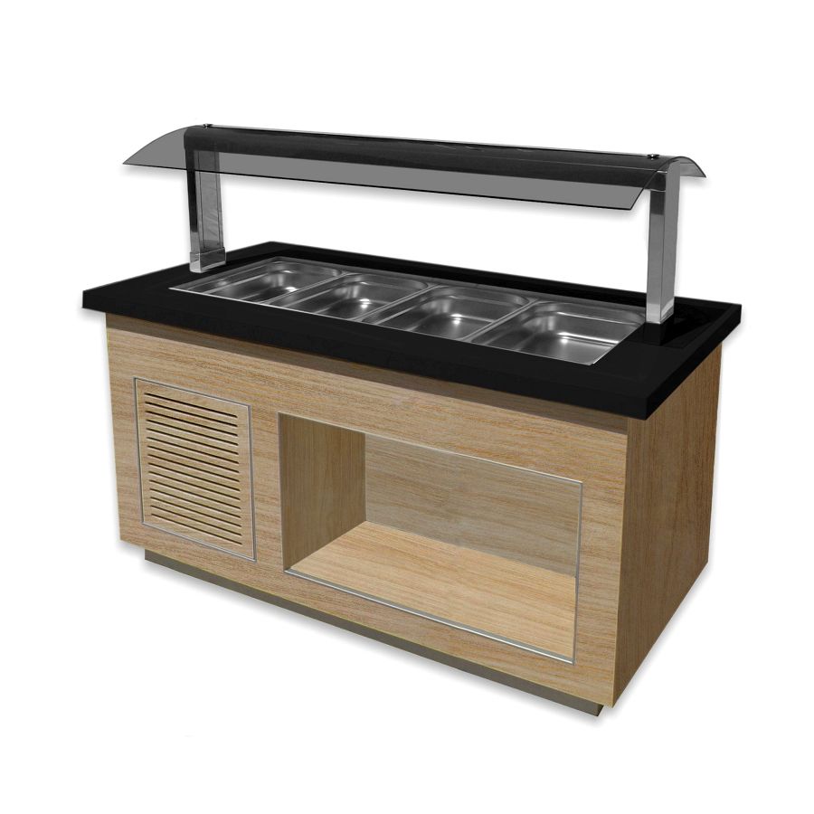 Heißes Buffet für 4x 1/1 GN, Modell PREMIUM LINE SB-H170 OAK