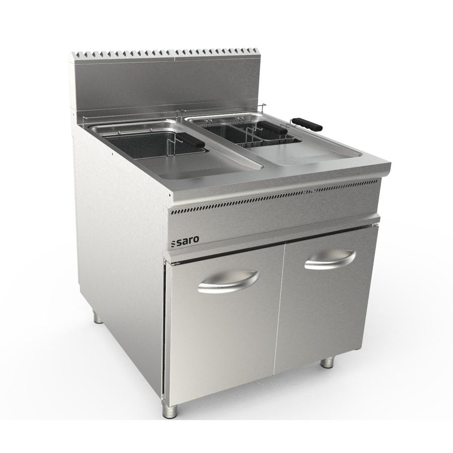 SARO Gasfritteuse 2 x 22 Liter Modell LQ / FLG2V22
