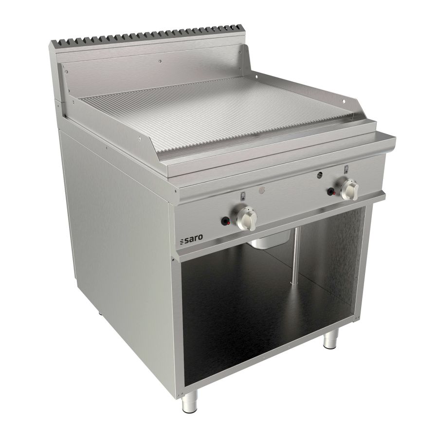 Artikelbild Gasgriddleplatte 800mm breit Standgerät gerillt LQ