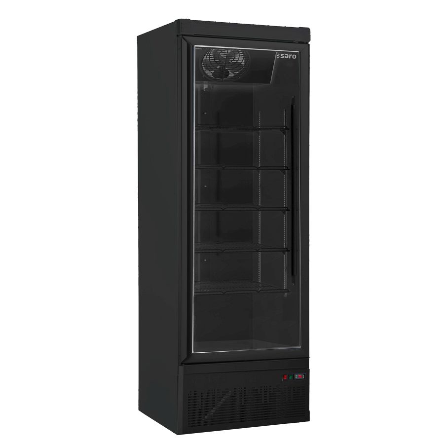 Tiefkühlschrank m. Glastür Modell GTK 560, schwarz
