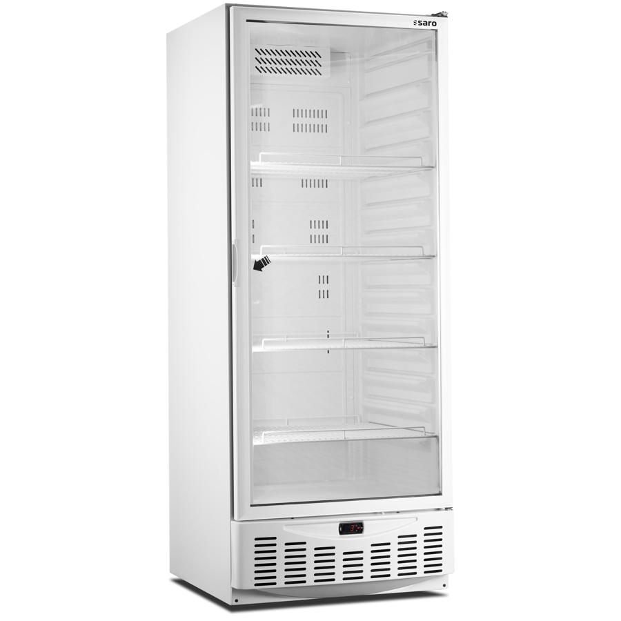 SARO Kühlschrank mit Glastür - weiß, Modell MM5 PV
