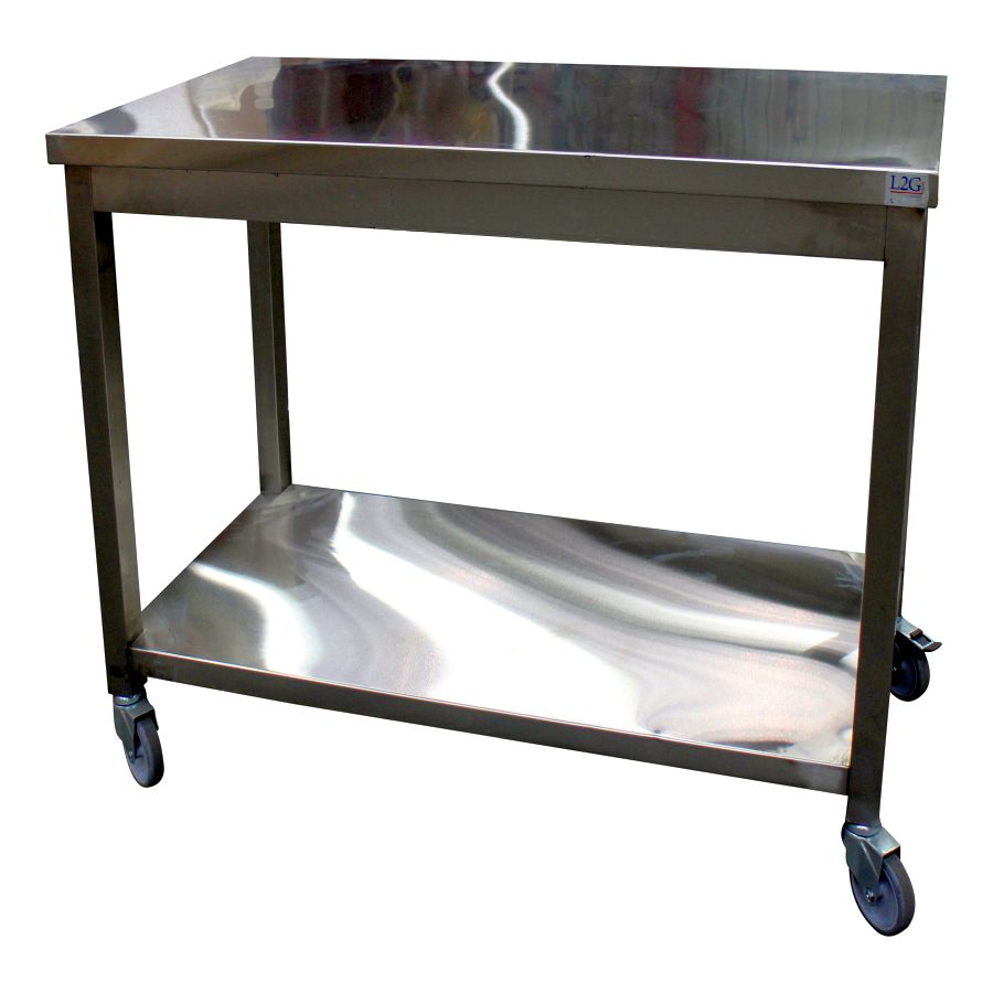 Artikelbild Mobiler Arbeitstisch 2 Ebenen 600x600x850mm