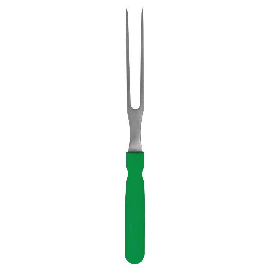 Artikelbild Wurstgabel - 245x16mm Klingenlänge: 95mm Griff (grün)
